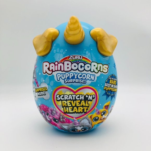 ZURU Rainbocorns Sparkle Heart Surprise Series 3 Puppycorn Surprise, Gold NEW - Picture 1 of 2